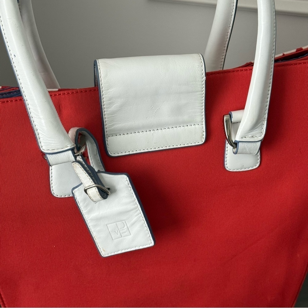 Diane Von Furstenberg Canvas and Leather Tote Bag - Picture 5 of 10